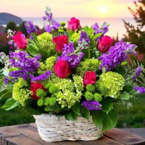 Hydrangea Garden basket