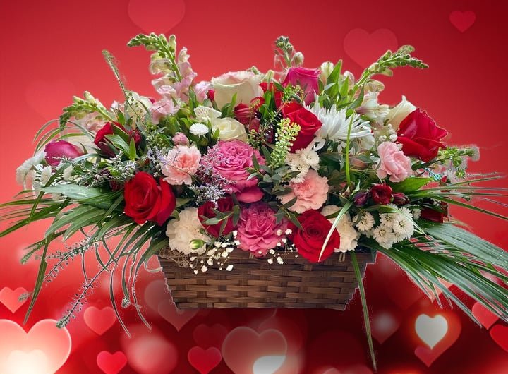 Basket of love- Valentines centerpiece - Main view