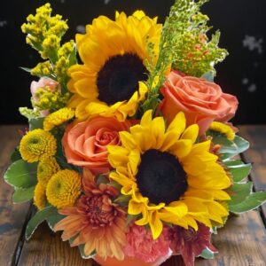 Fall Pumpkin flower cup