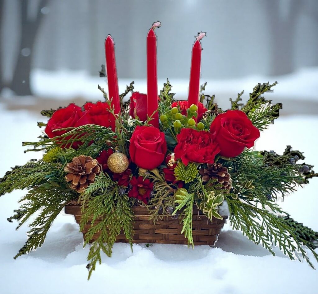 Candle Basket Bouquet - Main view