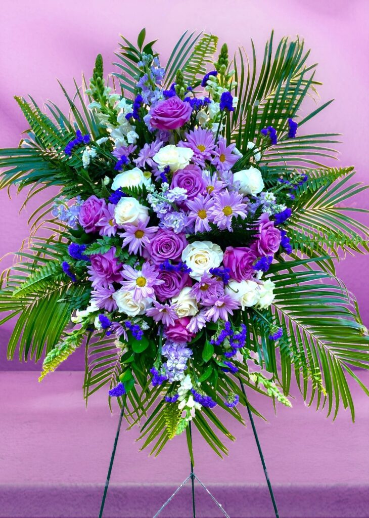 lovely lavender standing spray - Main view