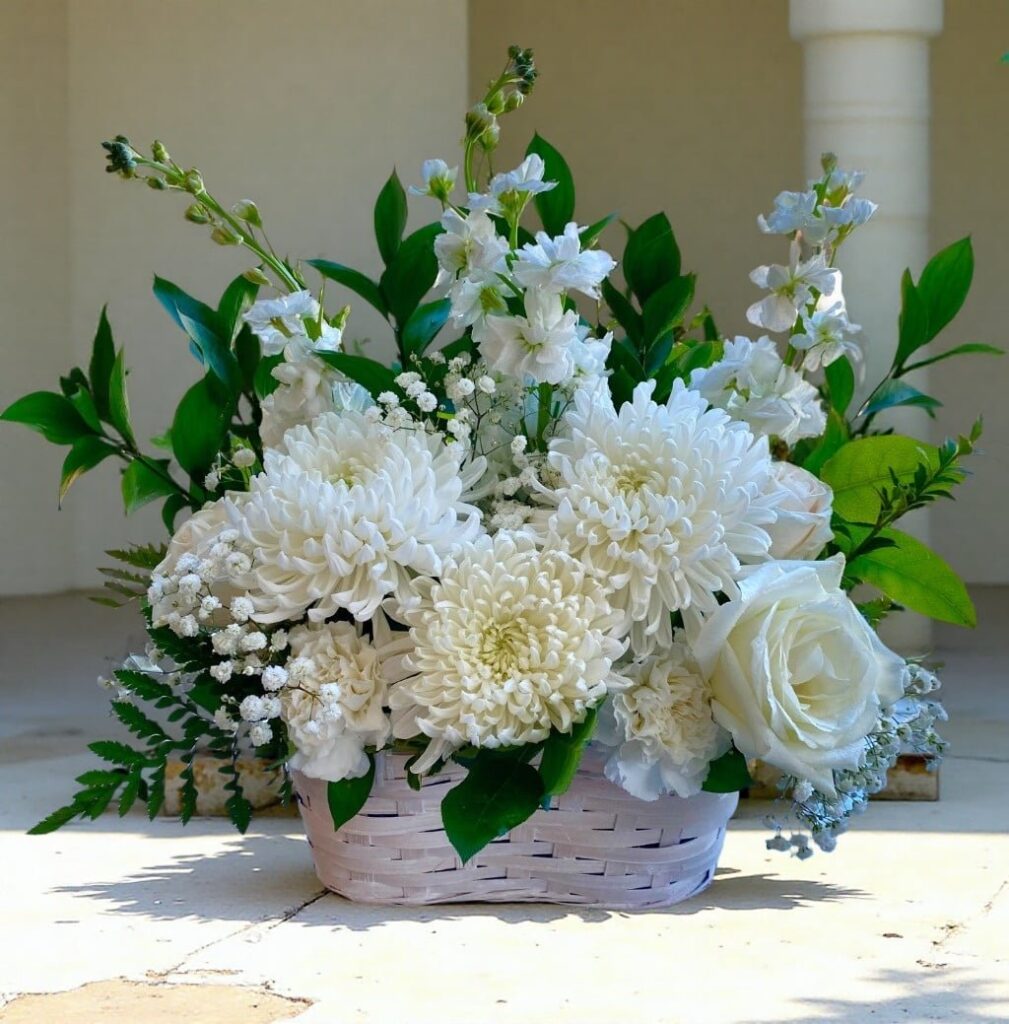 Pristine white Basket - Main view