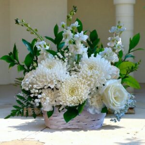 Pristine white Basket