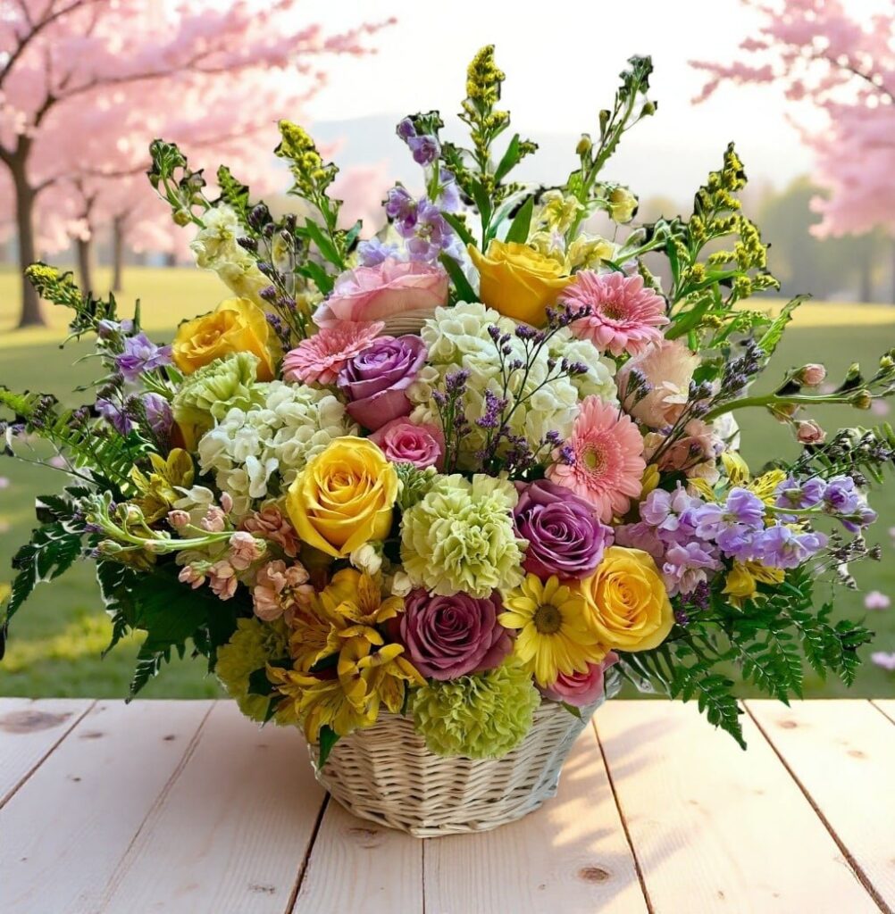 Springtime in a basket - Main view