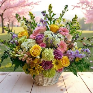 Springtime in a basket