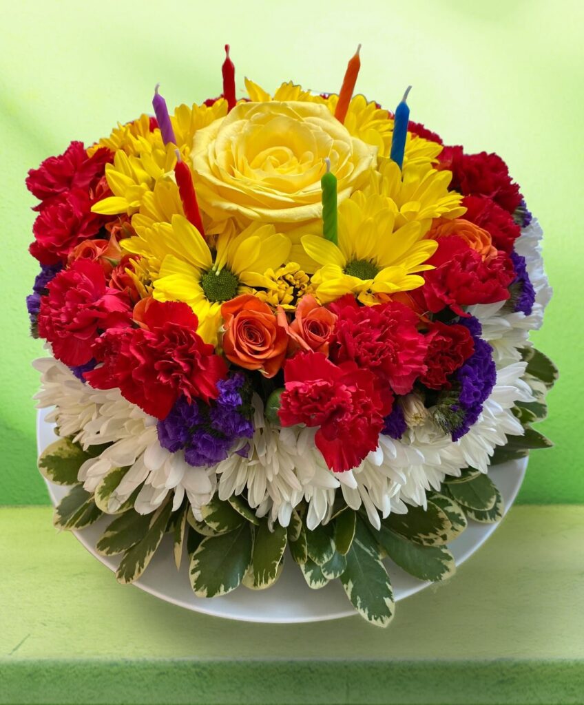 Bright Flower Cake - Main view