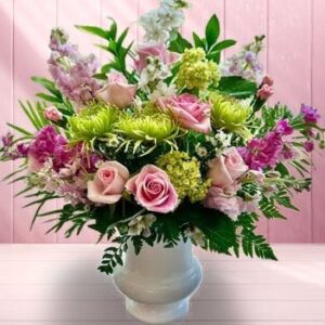 Pastel Pink floor urn