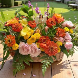 Angel Basket Bouquet
