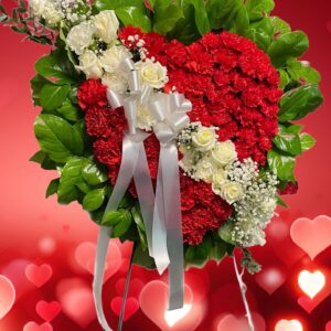 Solid Heart standing spray