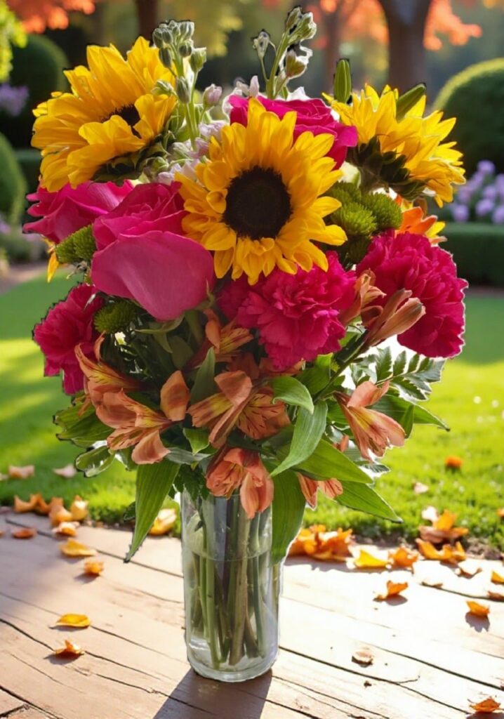 Roses & Sun Flower Bouquet - Main view