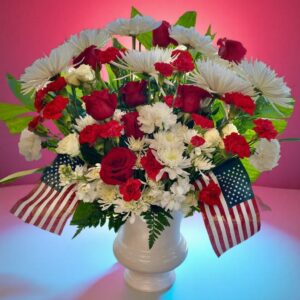 Veteran condolence floor basket