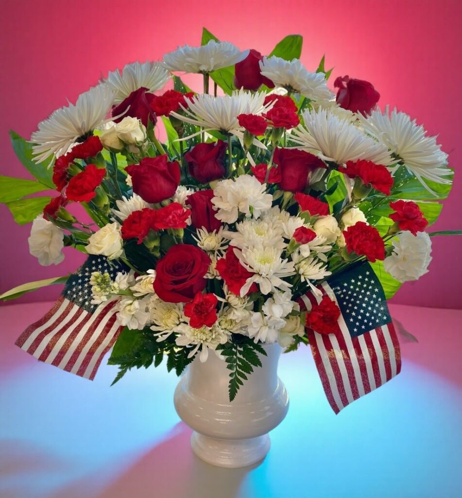 Veteran condolence floor basket - Main view