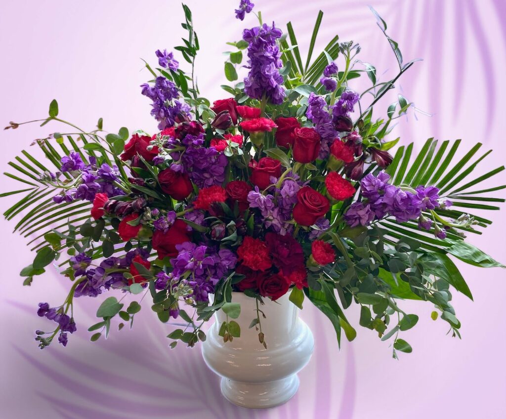 Warm wishes condolence floor urn - Main view