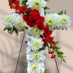 Across cross standing spray