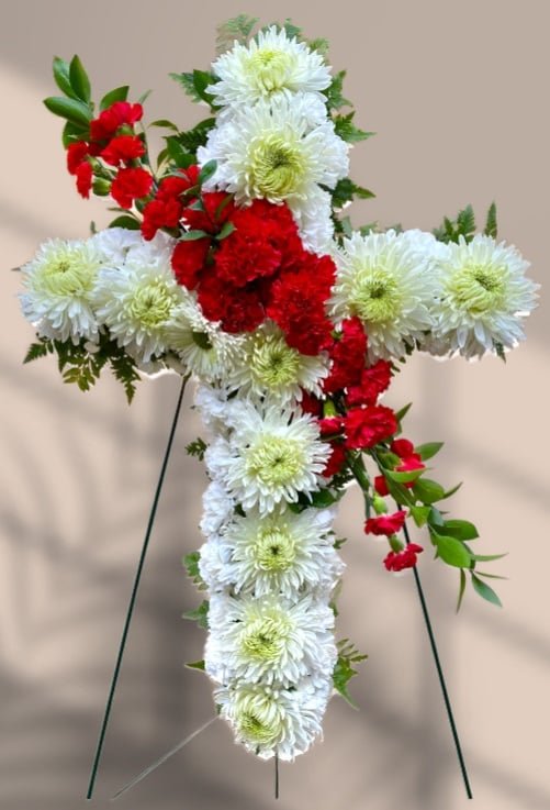 Across cross standing spray - Main view