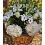 White Garden in a Basket