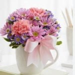 Coffee Mug w/ Flowers