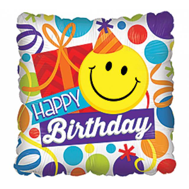 HBD Smiley Mylar - Main view