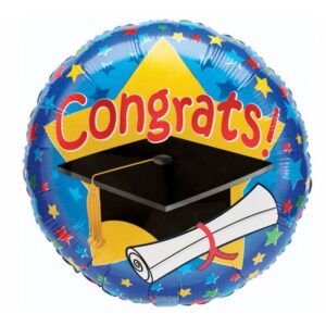 Congrats Grad Themed Mylar