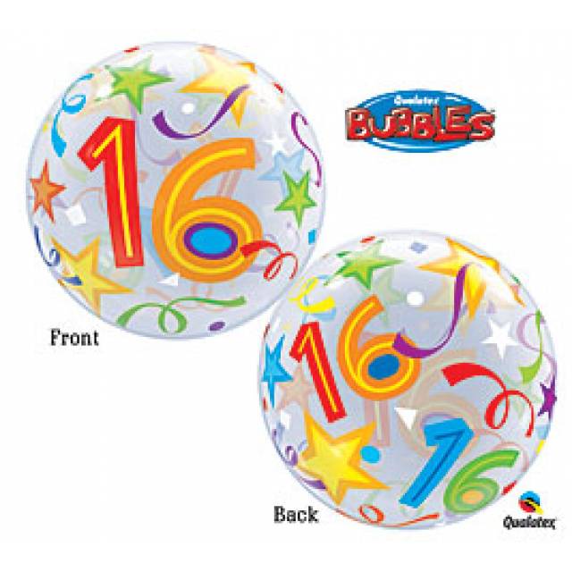Happy 16 Mylar Balloon - Main view