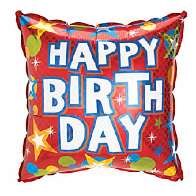 Red HBD  Square Mylar - Main view