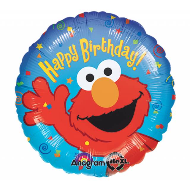 Elmo Happy Birthday Mylar - Main view