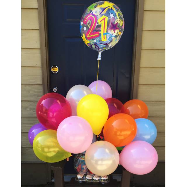 Happy 21st Balloon Bouquet - Main view