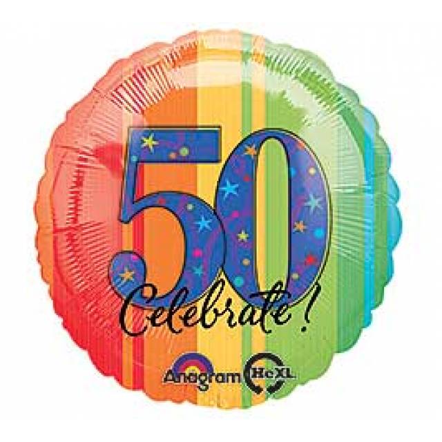 HAPPY 50th Birthday Balloon - Main view