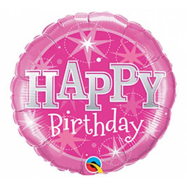 Happy Birthday  Pink Mylar - Main view