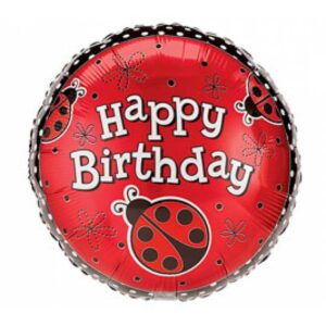 Happy B-day Lady Bug Mylar