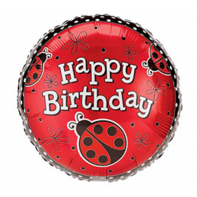 Happy B-day Lady Bug Mylar - Main view