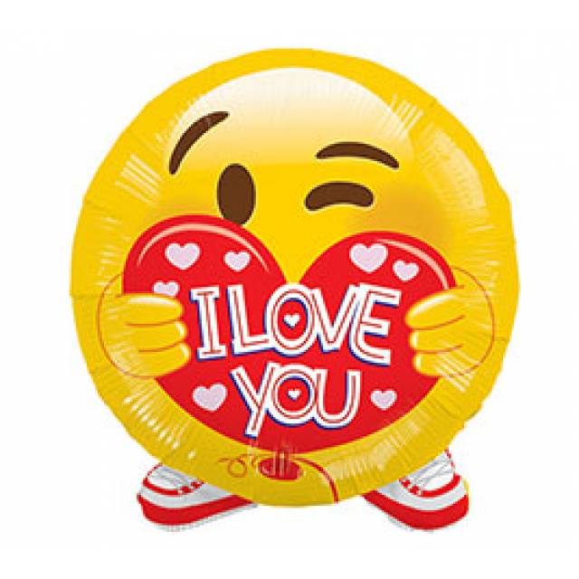 Emoji I Love You Mylar - Main view