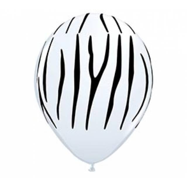 Zebra Print Latex Balloon - Main view