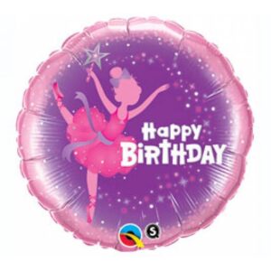 Ballerina Birthday Mylar
