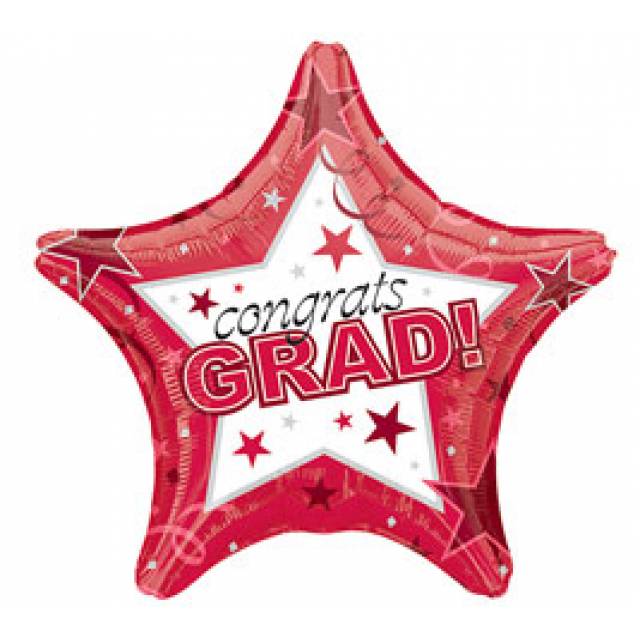 Congrats Grad  Red Star - Main view