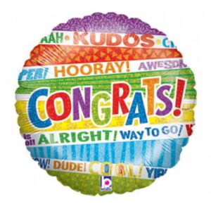 Congrats!  (Rainbow Colors)