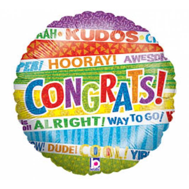 Congrats!  (Rainbow Colors) - Main view