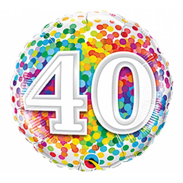 Happy 40th Balloons - Main view