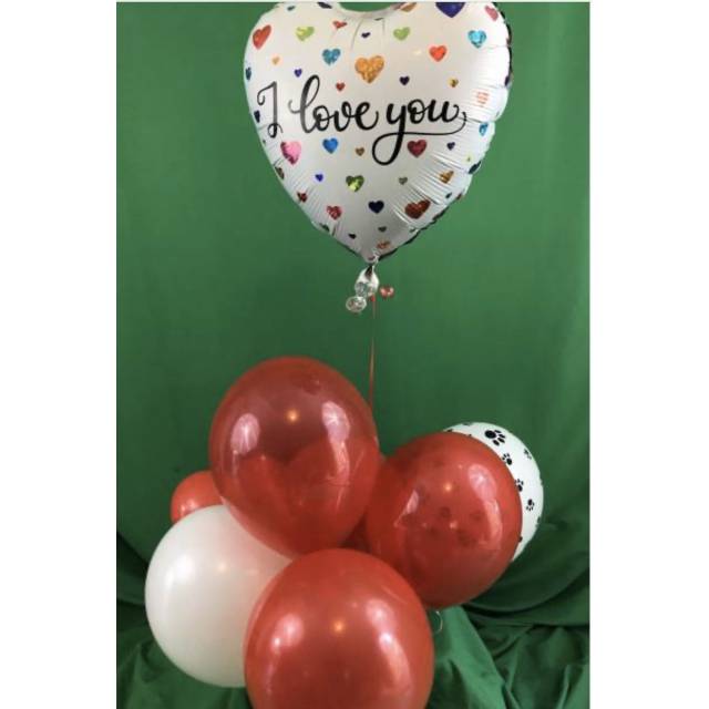 Love You  Balloon Bouquet  (choose size) - Main view