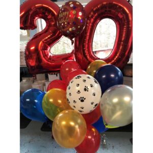 20th Birthday Balloon Bouquet