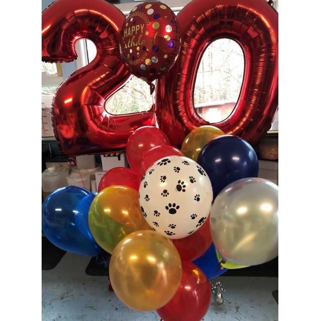 20th Birthday Balloon Bouquet - Main view