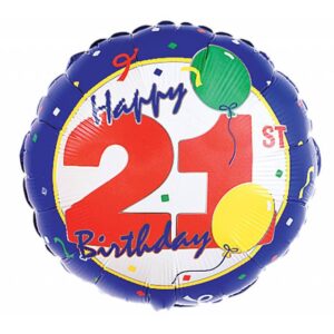 Happy 21st  Mylar