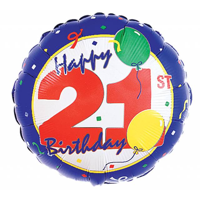 Happy 21st  Mylar - Main view