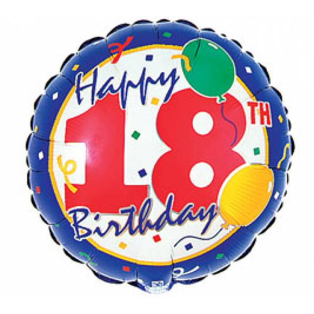 Happy 18th Mylar - Main view