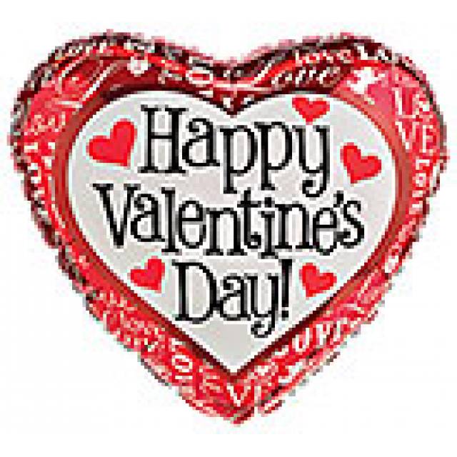 Happy Valentine’s Mylar Balloon - Main view